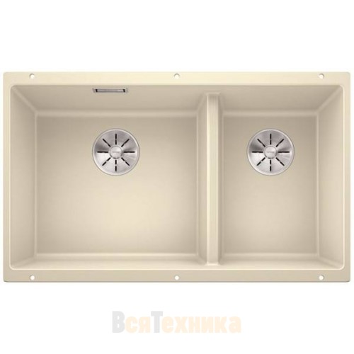 Мойка Blanco SUBLINE 430/270-U отводная арматура InFino® Кофе