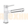Смеситель Blanco Alta-S compact chrome/Silgranit Белый