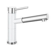 Смеситель Blanco Alta-S compact chrome/Silgranit Белый