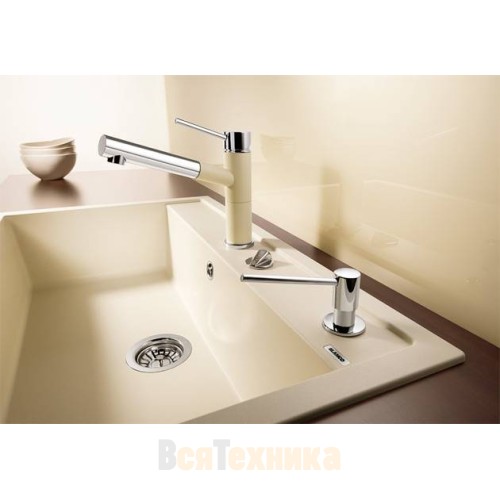 Смеситель Blanco Alta-S compact chrome/Silgranit Белый