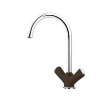 Смеситель Blanco Amona chrome/silgranit Кофе