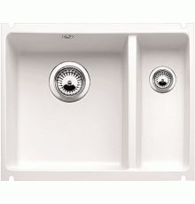 Мойка Blanco Subline 350/150-U с клапаном автоматом Глянцевый белый