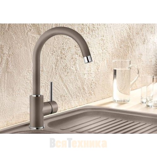 Комплект мойка Blanco Classic 45S + смеситель Mida Silgranit Антрацит