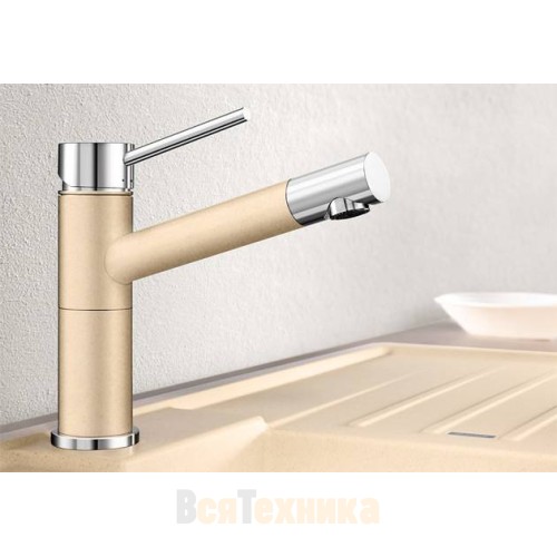 Смеситель Blanco ALTA compact CHROME/SILGRANIT