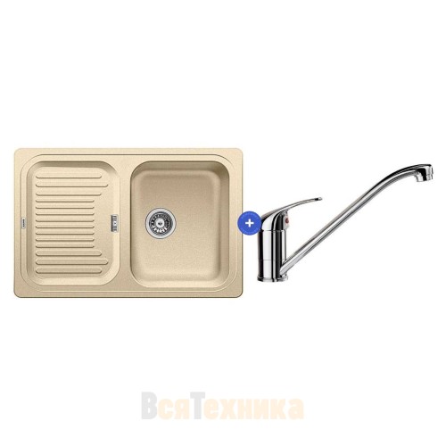 Комплект мойка Blanco Classic 45S + смеситель Daras Хром