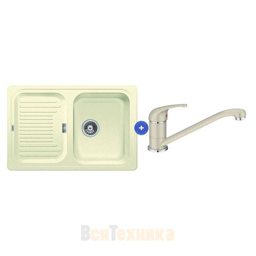Комплект мойка Blanco Classic 45S + смеситель Daras Silgranit