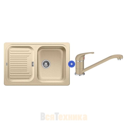 Комплект мойка Blanco Classic 45S + смеситель Daras Silgranit