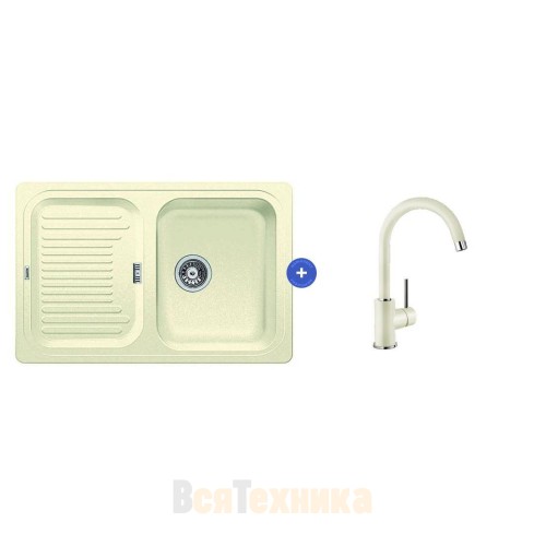 Комплект мойка Blanco Classic 45S + смеситель Mida Silgranit Антрацит