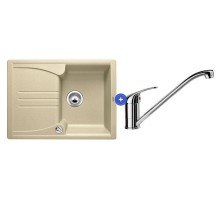Комплект мойка Blanco Enos 40 S + смеситель Daras Хром
