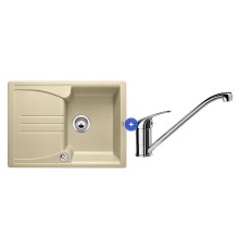 Комплект мойка Blanco Enos 40 S + смеситель Daras Хром