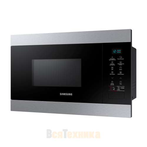 Встраиваемая микроволновая печь Samsung с грилем 22л, 850 Вт (MG22M8074AT)