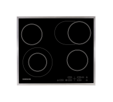 Стеклокерамическая панель Samsung NZ64T3516CK с расширяемой зоной нагрева