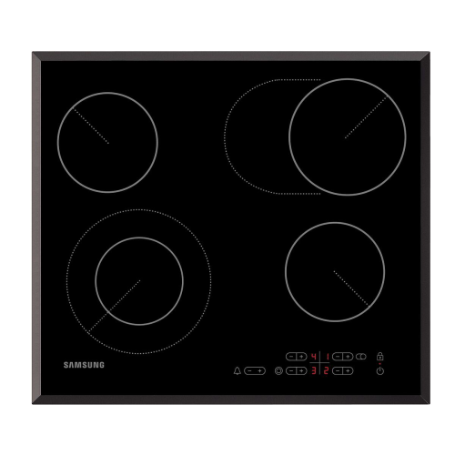 Стеклокерамическая панель Samsung NZ64T3516BK с расширяемой зоной нагрева