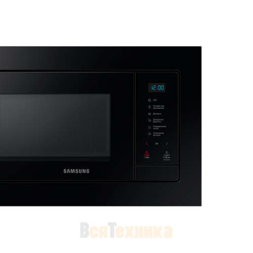 Встраиваемая микроволновая печь Samsung соло 23л, 800 Вт (MS23A7118AK)
