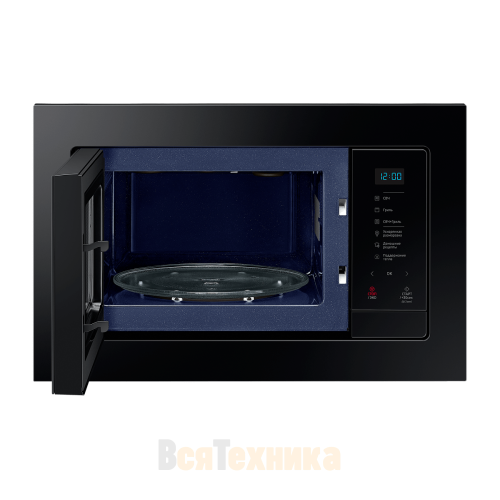 Встраиваемая микроволновая печь Samsung с грилем 23л, 800 Вт (MG23A7118AK)