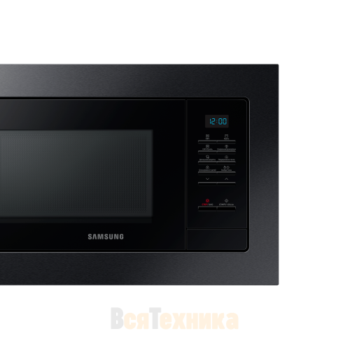 Встраиваемая микроволновая печь Samsung с грилем 23л, 800 Вт (MG23A7013AA)