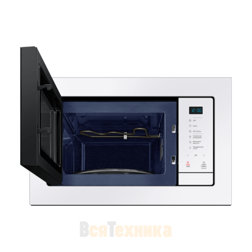 Встраиваемая микроволновая печь Samsung с грилем 23л, 800 Вт (MG23A7118AW)