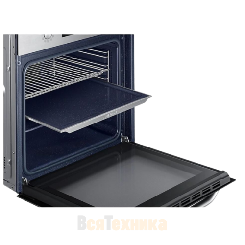 Духовой шкаф Samsung New Metro, 68 л, Dual Cook (NV68R3541RS)
