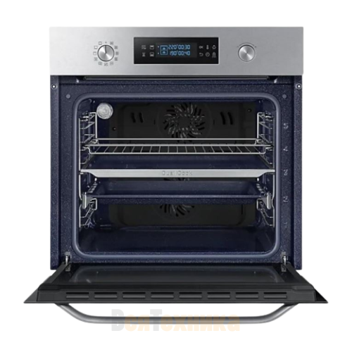 Духовой шкаф Samsung New Metro, 68 л, Dual Cook (NV68R3541RS)