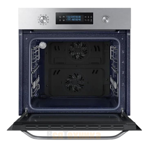 Духовой шкаф Samsung New Metro, 68 л, Dual Cook (NV68R3541RS)