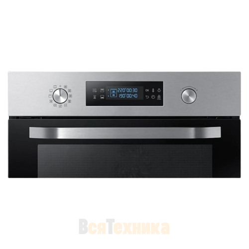 Духовой шкаф Samsung New Metro, 68 л, Dual Cook (NV68R3541RS)