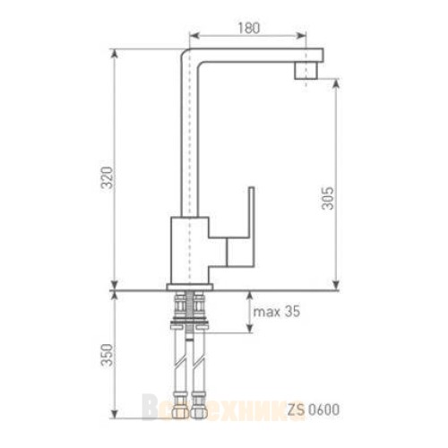 Смеситель Zigmund & Shtain ZS 0600 Черный базальт