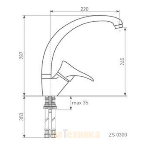 Смеситель Zigmund & Shtain ZS 0300 Млечный путь