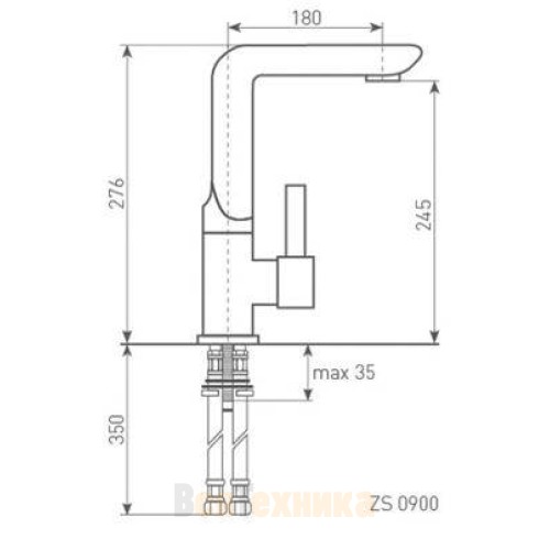 Смеситель Zigmund & Shtain ZS 0900 Речной песок