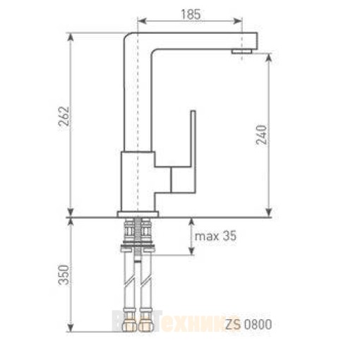 Смеситель Zigmund & Shtain ZS 0800 Индийская ваниль