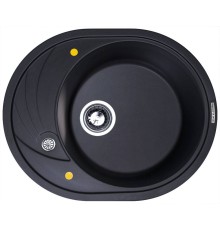 Кухонная мойка Zigmund & Shtain KREIS OV 575 Черный базальт