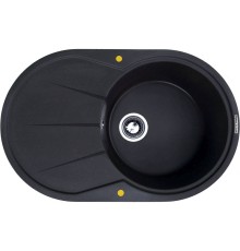 Кухонная мойка Zigmund & Shtain KREIS OV 770 B Черный базальт