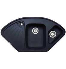 Кухонная мойка Zigmund & Shtain ECKIG 1000.2 Черный базальт