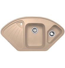 Кухонная мойка Zigmund & Shtain ECKIG 1000.2 Топленое молоко