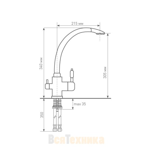 Смеситель Zigmund & Shtain ZS 1500 Речной песок