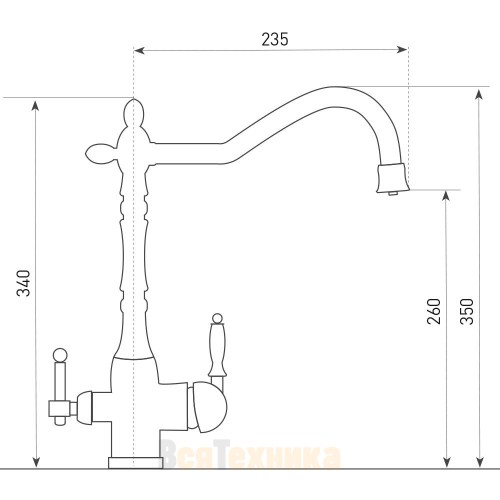 Смеситель Zigmund & Shtain ZS 1900B Млечный путь