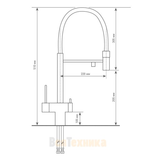 Смеситель Zigmund & Shtain ZS 2300 Индийская ваниль