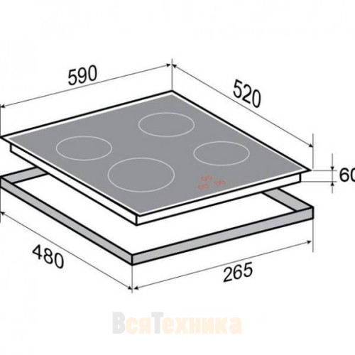 Варочная панель индукционная Zigmund & Shtain CIS 028.60 BX
