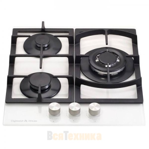 Газовая варочная панель из закаленного стекла Zigmund & Shtain M 26.4 W