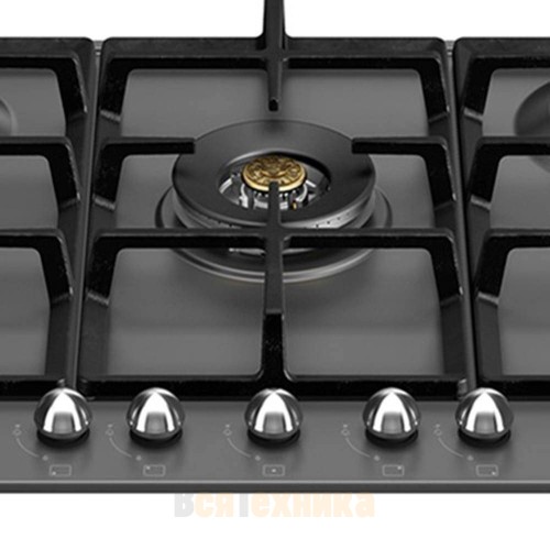 Газовая варочная панель Bertazzoni Heritage P755CHERNE черная