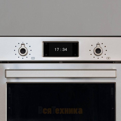 Встраиваемый комбинированный духовой шкаф с СВЧ Bertazzoni Professional F457PROMWTX стальной