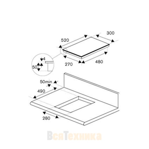 Индукционная варочная панель Bertazzoni Modern P302IB2NE черная