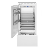 Встраиваемый комбинированный холодильник Bertazzoni REF90PRL белый