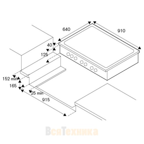 Газовая варочная панель Bertazzoni Professional CB36600X стальная