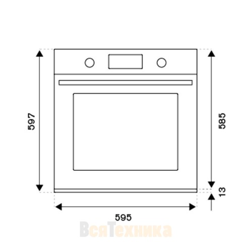Встраиваемый электрический духовой шкаф Bertazzoni Professional F6011PROVLX стальной