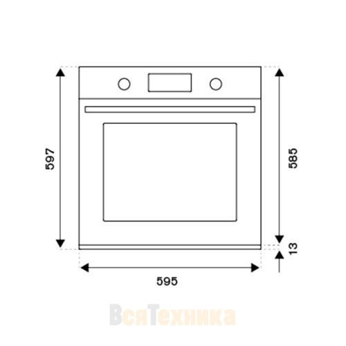 Встраиваемый электрический духовой шкаф Bertazzoni Heritage F605HEREKND черный