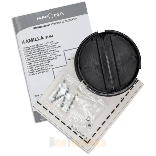 Вытяжка Krona Kamilla slim 500 inox/inox