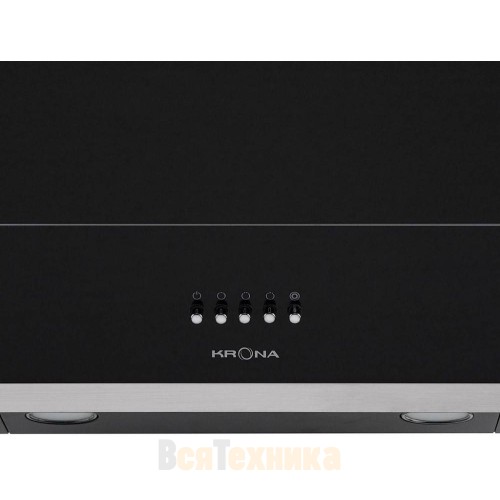 Вытяжка Krona IRIDA 600 black push button