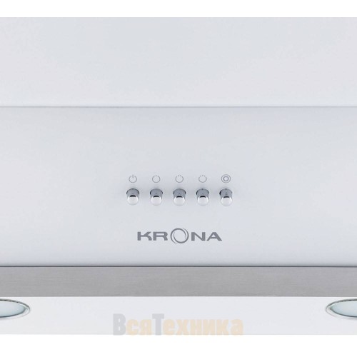 Вытяжка Krona IRIDA 600 white push button