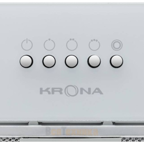 Вытяжка Krona LUISA 600 GLASS WHITE PB