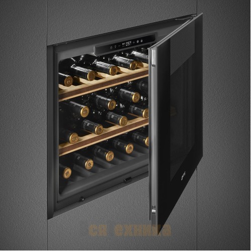 Встраиваемый холодильный шкаф для вина Smeg CVI121B3